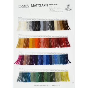 Carte coloris - Mattgarn - Bockens