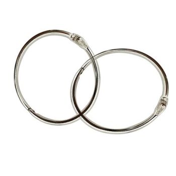 Lot de 2 anneaux métalliques