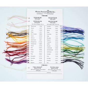 Color card - Cotolin 8/2 - Maurice Brassard