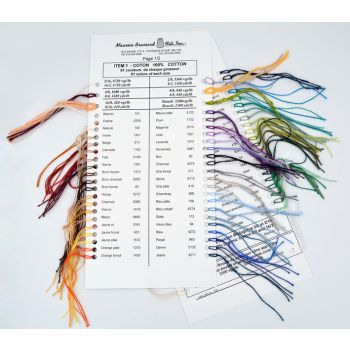 Carte coloris - Coton 8/2 - Maurice Brassard