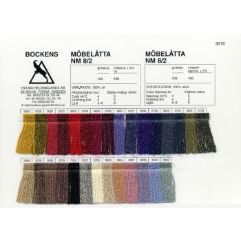 Carte coloris - laine Möbelåtta NM 8/2