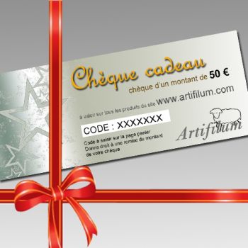 Chèque cadeau - 50 €