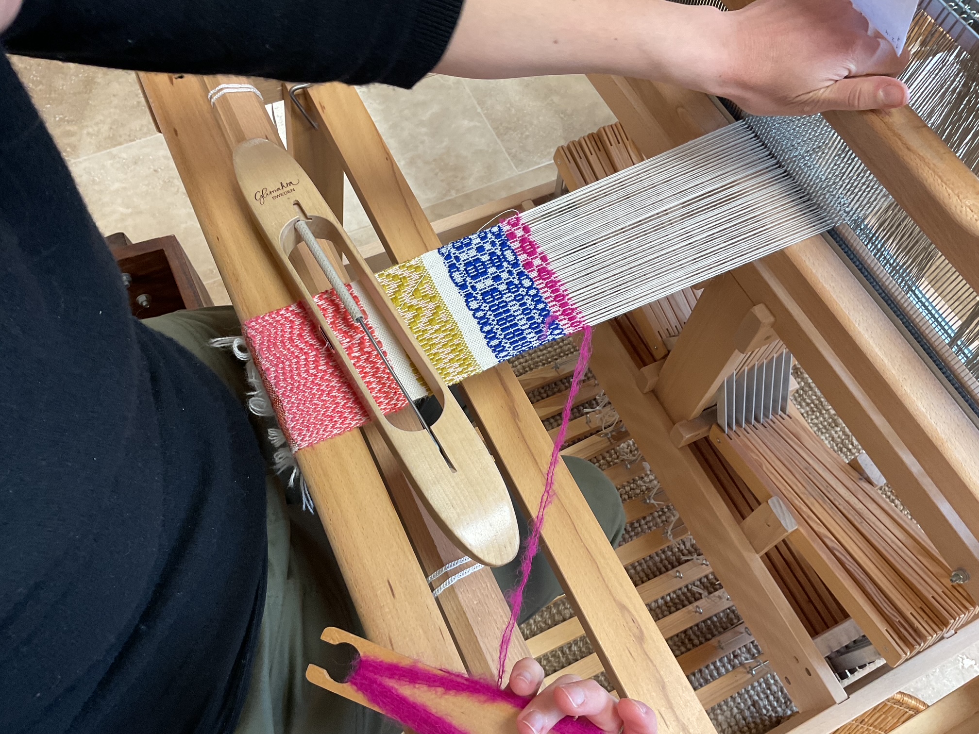 Stage de tissage à l’Atelier va et vient