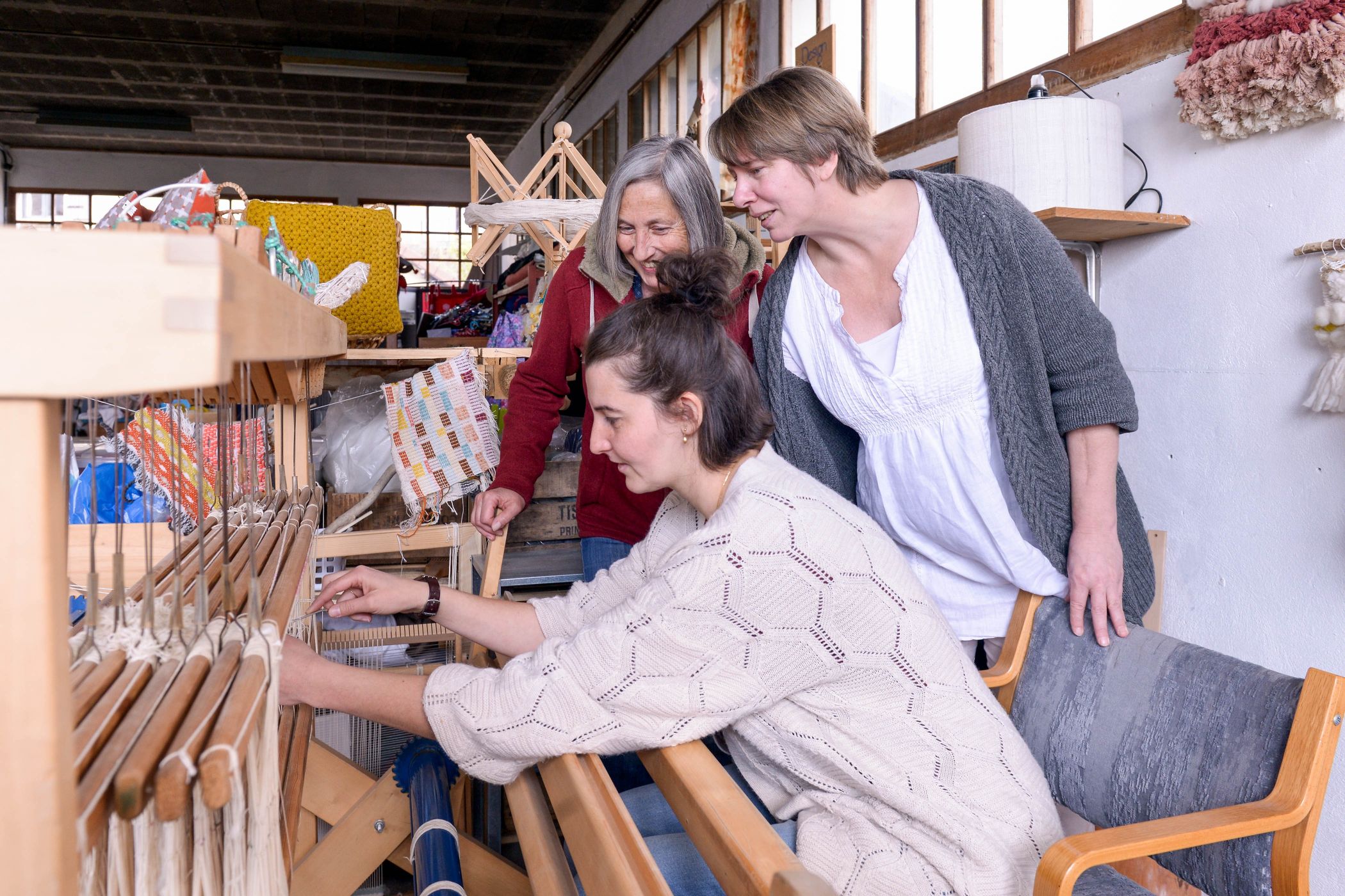 Stage de tissage moderne avec Petra Marciniak à Annecy