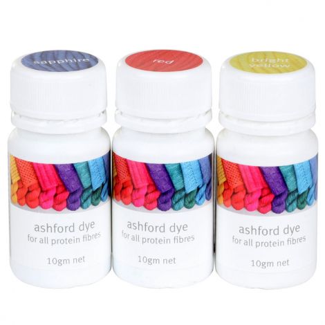  Ashford dye pot pack Primary colours 3 x 10grs 