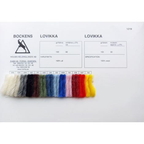 Carte coloris - Lovikka - Bockens